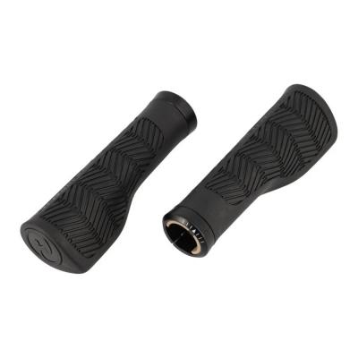 Poign�es v�lo Herrmans Nucore 130mm ergonomiques lock on Tour Wave noir