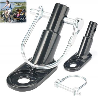 Attelage Remorque V�lo Universel Acier Noir Adaptateur Connecteur Enfant Famille