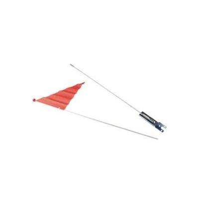 Fanion drapeau de s�curit� orange 150cm v�lo enfant et remorque v�lo tige 150cm