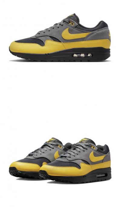 Nike Air Max 1 Anthracite Bright Citron Taille 44 Uk9 US10.