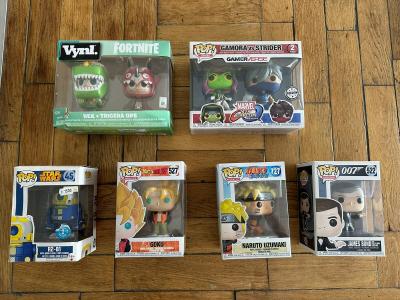 Lot De Figurines POP Bond Goku Fortnite Marvel Star Wars R2 B1 Naruto