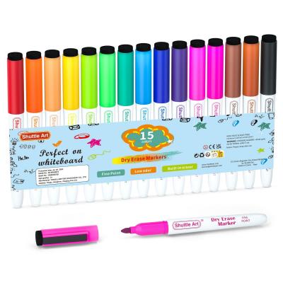 Feutre Tableau Blanc Effa�able Magn�tique, 15 Couleurs de Feutre Effa�able