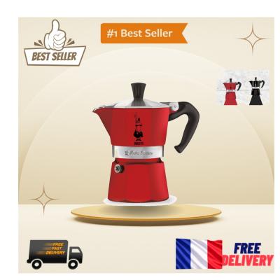 Cafeti�re Moka 1 Tasse Parfaite pour un Caf� Authentique   Bialetti Rouge