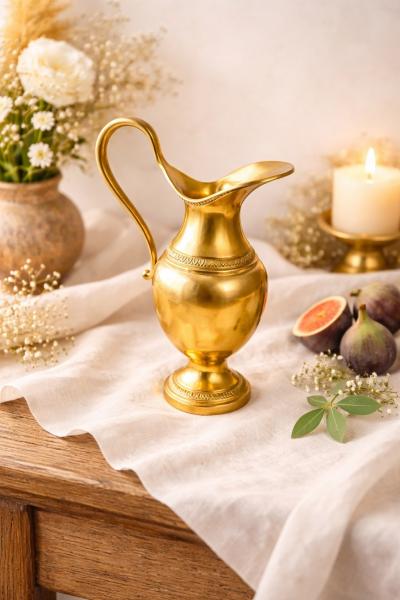 Superbe vase Soliflore laiton vintage �l�gance classique & d�coration raffin�e