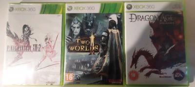 Dragon Age Origins Final Fantasy XIII 2 Two Worlds II LOT FR RPG XBOX 360 Jeux