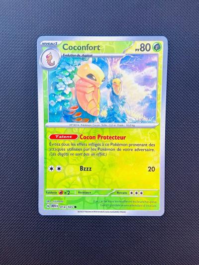 Carte Pok�mon Coconfort 014-165 REVERSE EV3.5 Mew Pokemon 151 NEUF