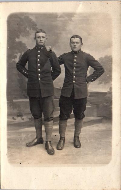 MILITARIA 1914-1918   Militaires nommes Georges & Rene Barterot