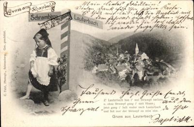 Fille en costume traditionnel   Schramberg   C. Faist, Schramberg, n� 1901