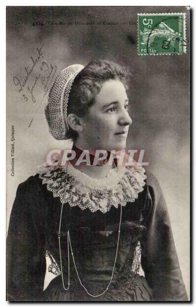 Femme en costume de Bretagne   Quimper   Collection Yillard, Quimper