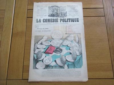 JOURNAL LA COMEDIE POLITIQUE N� 155 1881 ZEDE CONSEIL DES MINHUISTRES