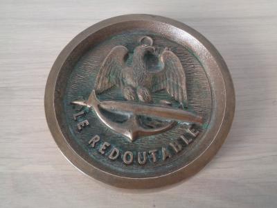 CENDRIER LE BRONZE INDUSTRIEL 1973 SOUS MARIN  LE REDOUTABLE MARINE MILITARIA