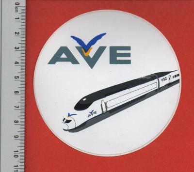 AVE   ALTA VELOCIDAD ESPANOLA   TGV ESPAGNE   TRAIN   AUTOCOLLANT