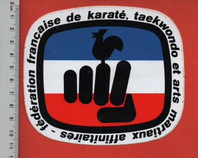 FFKAMA   FEDERATION FRANCAISE DE KARATE ARTS MARTIAUX   SPORT   AUTOCOLLANT
