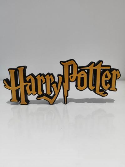 Logo Harry Potter Impression 3D   Enseigne D�co Univers Sorciers Poudlard 20x8cm