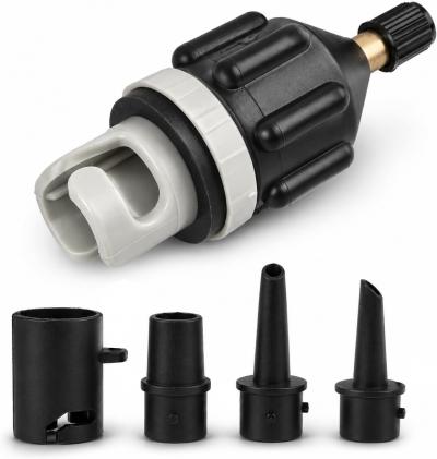 Adaptateur Gonfleur Paddle, Adaptateur De Pompe Avec 4 Buse De Valve D'Air, Gonf