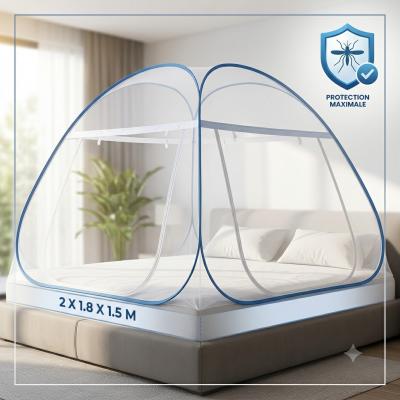 Moustiquaire Lit Pop Up Pliable Double Porte Tente Moustiquaire Camping Chambre