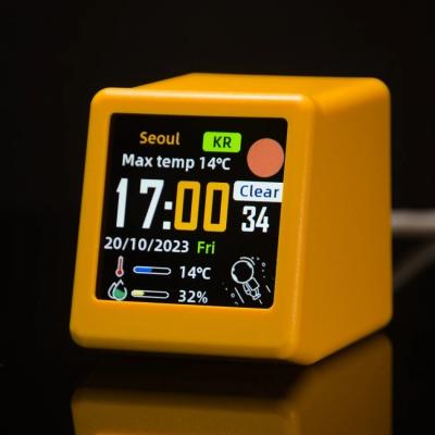Mini Station M�t�o WiFi GeekMagic Smalltv Ultra Horloge Connect�e Bureau LCD