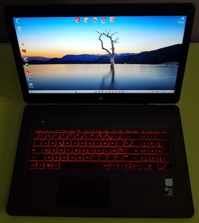 HP OMEN 17 Intel i5, GTX 1050, W11, 16Go, DDR4, SSD 256Go, HDD 1To, batterie OK