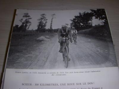 CYCLISME COUPURE LIVRE F318 TOUR de FRANCE Firmin LAMBOT