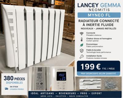 Lancey Radiatore Elettrico A Fluido Colportore Connesso 1000W Bianco Alu
