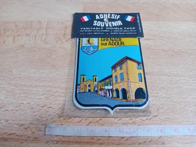 Ecusson autocollant double face GRENADE SUR ADOUR