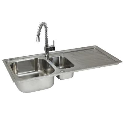 �vier Cuisine R�versible & Robinet Rainbow en Inox Cuve Simple 105 x 18 x 50 cm