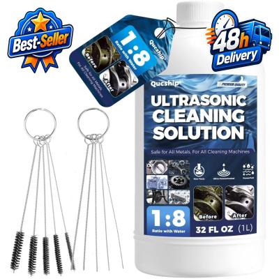 Qucship Ultrasonic Cleaner Solution 32 Fl Oz   Concentrated Engine Parts Cleaner
