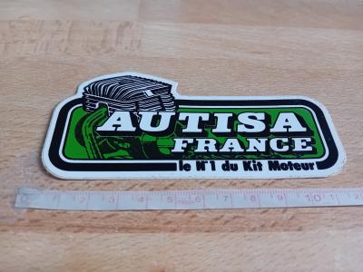 Autocollant vintage Moto   AUTISA FRANCE   LE N�1 DU KIT MOTEUR