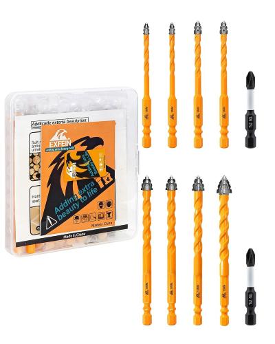 Set De Foret Sec   5-5-6-6-8-8-10-12Mm Foret Excentrique Dentel� Avec Changement