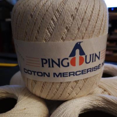 Lot De 5 pelotes De Fil De Coton Merceris� Num�ro 5