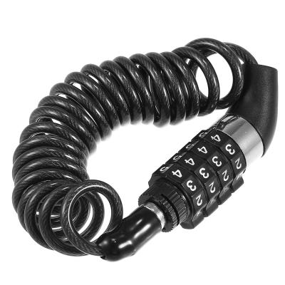 c�ble antivol pour casque v�lo antivol 4 chiffres c�ble s�curit� r�initialisable