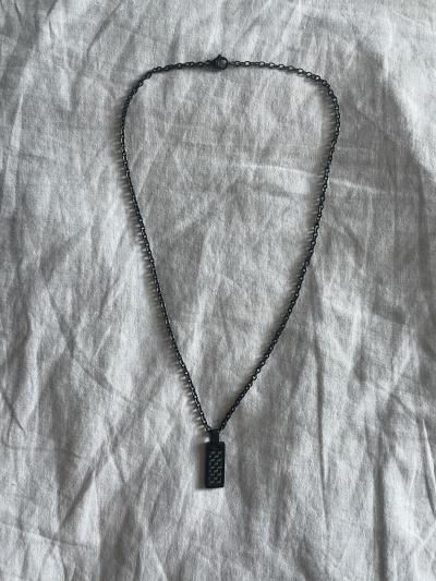 Cha�ne Homme pendentif en carbone