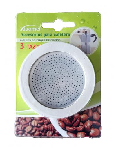 FILTRE ET 3 JOINTS UNIVERSEL POUR CAFETIERE ITALIENNE 3 TASSES