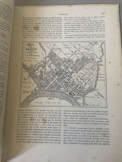 Illustr�e gravures Le Tour du Monde 1893 Sa�gon Vietnam Cochinchine P. Barrelon