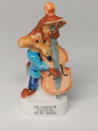 (AB) F�ve Vil Coyote Contrebasse Looney Tunes Warner Bros 2000 Porcelaine