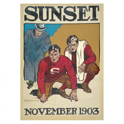 Affiche Vintage d'Illustration Sportive | Art Mural Audacieux | D�cor de Bureau