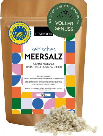 900g sel de mer celtique gris Atlantique cr�� main non raffin� fleur de sel
