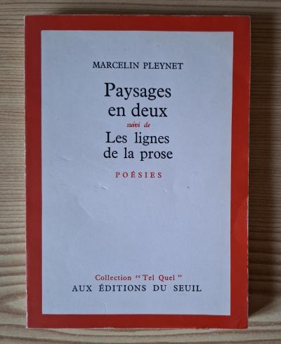 Marcelin Pleynet   Paysages en deux   Les lignes de la prose