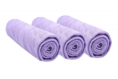 Lot de 3 Housses pour Matelas � Langer 50x70 - 50x80 en Coton   Parme Violet
