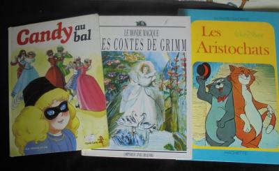 Lot 3 livres Candy au Bal Les Aristochats Le Monde magique des contes de Grimm