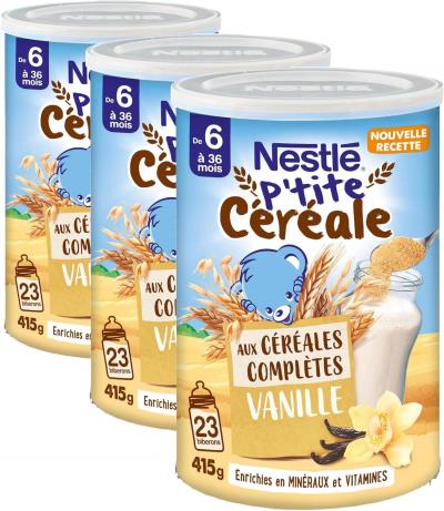 Nestl� B�b� P'Tite C�r�ale Vanille CEREALES COMPLETES   D�s 6 Mois   Boite De 41