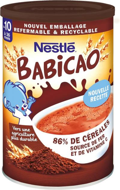 B�b�   Babicao Chocolat D�s 10 Mois   Boite M�tal De 400G | Alimentation B�b� D�