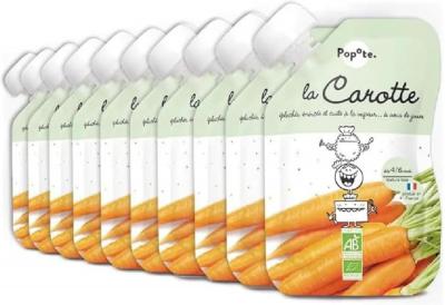 Pur�e De Carottes Bio B�b� D�s 4-6 Mois Texture Lisse 10 X 120G