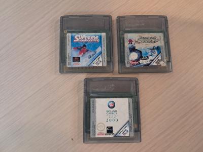 3 jeux Nintendo GBC GAME BOY COLOR   SUP SNOWBOARDING  freestyle scooter RG 2000