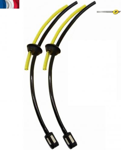 2 Filtre A Essence Tuyau pour Debroussailleuse Tron�onneuse Taille Haie Tari�re