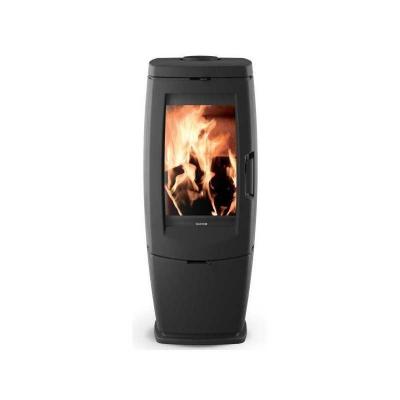 POELE A BOIS   Noir   Fonte   Porte lat�rale   10 kW   B�ches de 33 cm  SUPRA