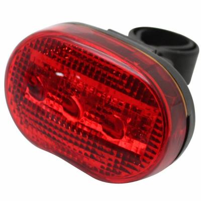 Eclairage velo a pile arriere sur tige de selle arriere marwi 404 a leds noir li