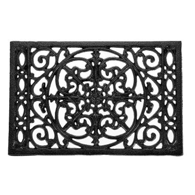 Dessous de Plat rectangulaire en Fonte Vintage, Noir