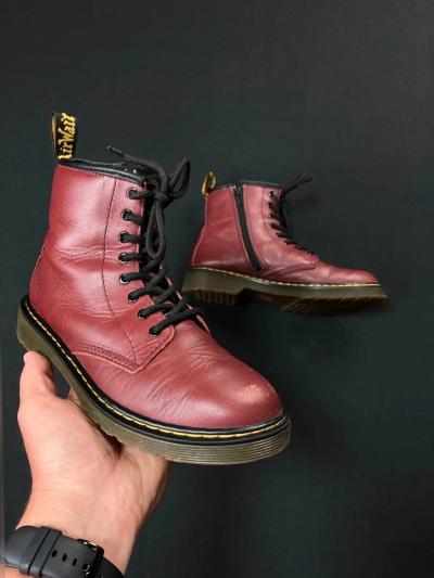 Dr martens 1460 boots Cuir Bordeaux Taille 36 #522