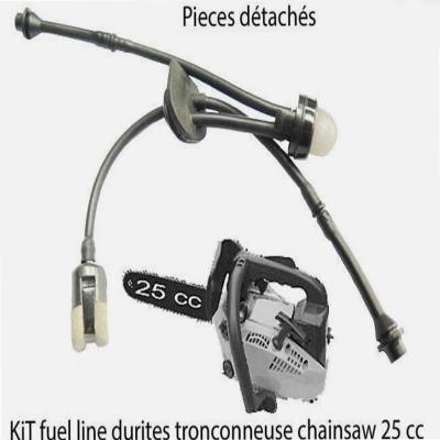 Tronconneuse 2500 kit durite essence crepine reservoir elageuse 25cc 25,4 cc